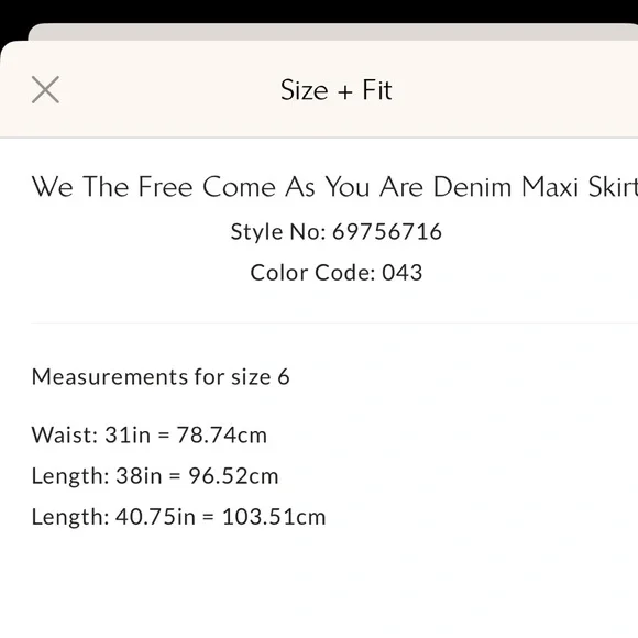 Free People - Denim Maxi Skirt - Picture 5 of 8